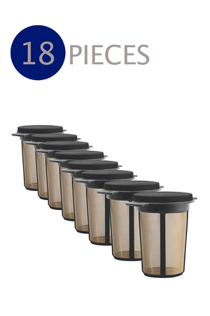 18 x BREWING BASKET  size L black frame, stainless steel mesh (18 pcs.)113