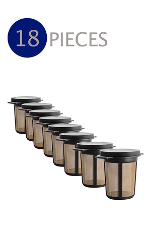 18 x BREWING BASKET  size M black frame, stainless steel mesh (18 pcs.)115