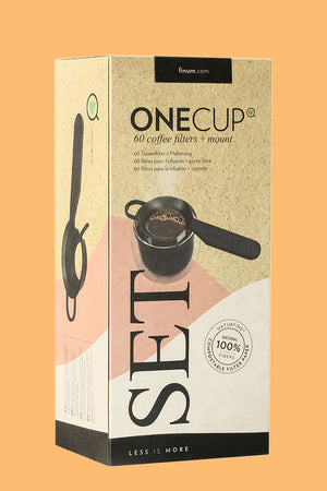 Set of 60 ONECUP Coffee Filters + 1 Filter Mount-81